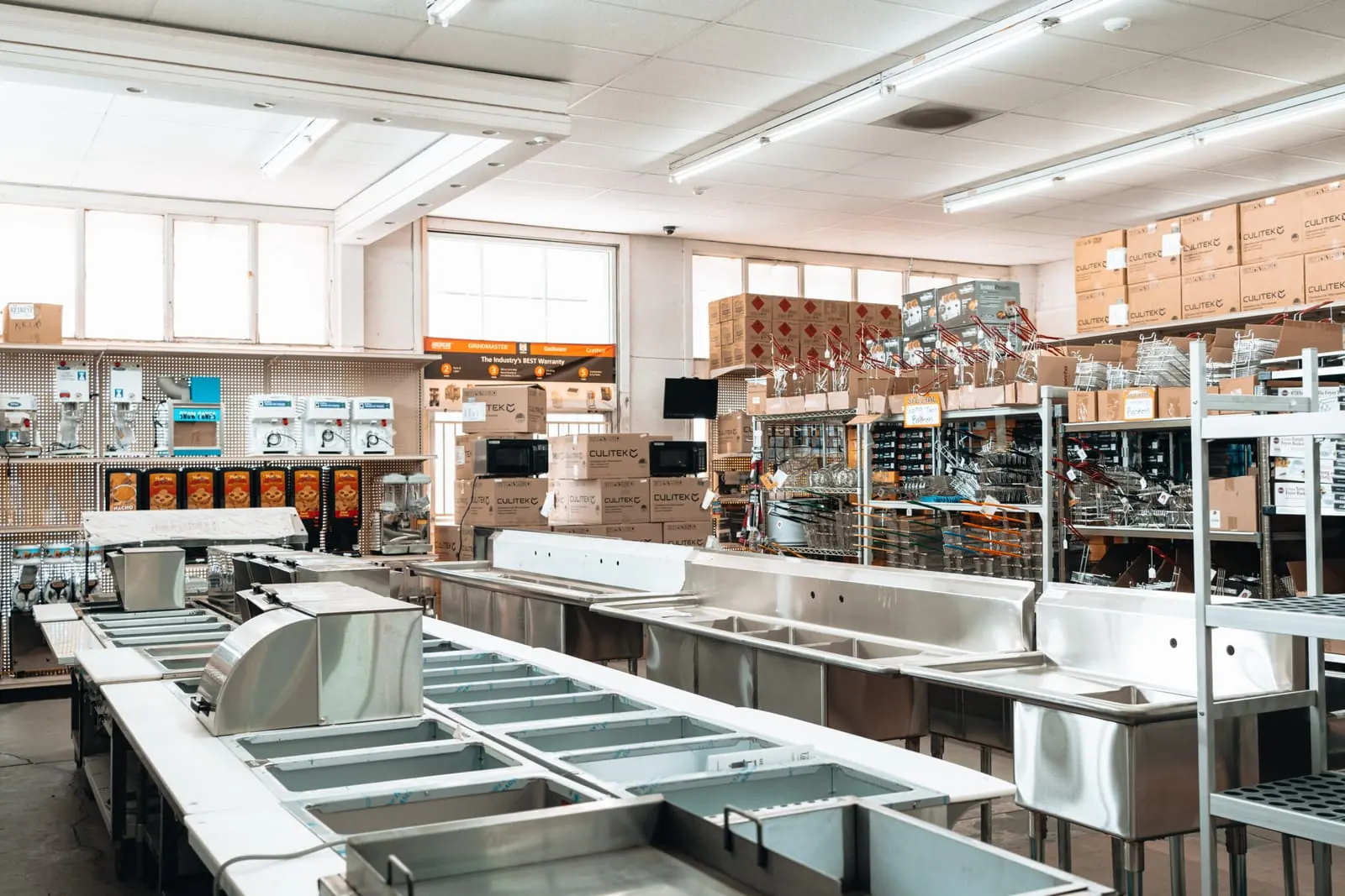 J&E Restaurant Supply store interior